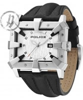 Buy Police Mens Defender Silver Black Watch online