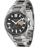 Buy Police Mens Black and Silver Seal Watch online