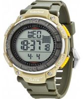 Buy Timberland Mens Cadion Green Silicone Strap Watch online