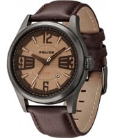 Buy Police Mens Brown Lancer Watch online