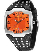 Buy Police Mens Orange and Black Beast Watch online