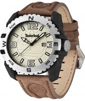 Buy Timberland Mens Brookline Brown Leather Strap Watch online