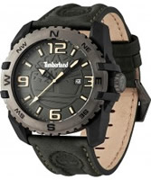 Buy Timberland Mens Brookline Green Leather Strap Watch online