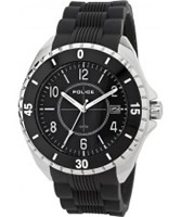 Buy Police Mens Silver and Black Miami II Watch online