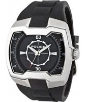 Buy Police Mens Silver and Black Endeavor Watch online