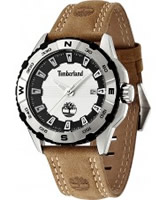 Buy Timberland Mens White Brown Shoreham Watch online