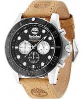 Buy Timberland Mens Black Tan Northfield Chronograph Watch online