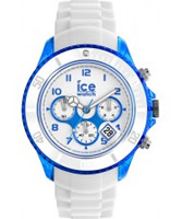 Buy Ice-Watch Mens White and Blue Ice-Party Big Big Watch online