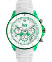 Buy Ice-Watch Mens White and Green Ice-Party Big Big Watch online