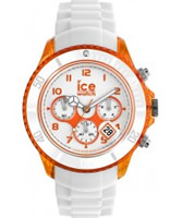 Buy Ice-Watch Mens White and Orange Ice-Party Big Big Watch online