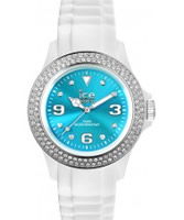 Buy Ice-Watch Ladies Blue and White Ice-Star Silicone Watch online