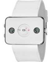 Buy 01 THE ONE Mens Turning Disc White Watch online