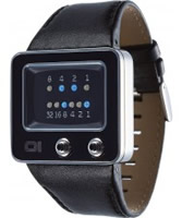 Buy 01 THE ONE Mens TV Black Leather Strap Watch online