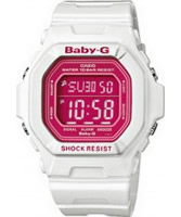 Buy Casio Ladies Baby-G Pink White Watch online