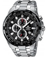 Buy Casio Mens Edifice Black Silver Watch online