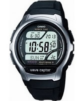 Buy Casio Mens Wave Ceptor Black Resin Watch online