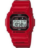 Buy Casio Mens G Lide Surf Red Sports Watch online
