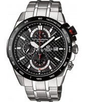 Buy Casio Mens Edifice Black Steel Watch online