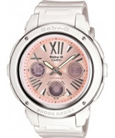 Buy Casio Ladies Baby-G White Pink Watch online