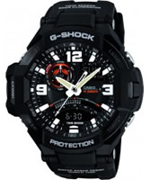 Buy Casio Mens G-Shock Black Compass Resin Strap Combi Watch online