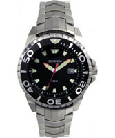 Buy Sekonda Mens Black Steel Watch online