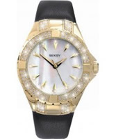 Buy Seksy Ladies Gold White Black Watch online