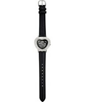 Buy Hello Kitty Ladies Diamante Heart Stones Black Watch online