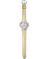 Buy Hello Kitty Ladies Diamante Heart Gold Watch online