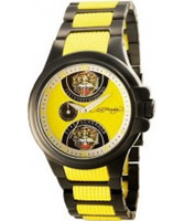 Buy Ed Hardy Mens Speeder Yellow Brown Watch online