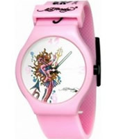 Buy Ed Hardy Ladies Spectrum White Pink Watch online