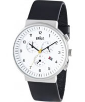 Buy Braun Mens Chronograph Black White Watch online
