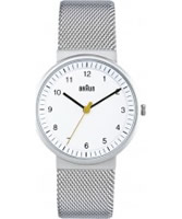 Buy Braun Ladies Silver White Watch online