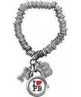 Buy Pauls Boutique Ladies Silver Charm Bracelet Watch online