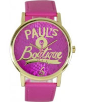 Buy Pauls Boutique Ladies Snake Print Pink Watch online