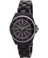 Buy Kahuna Ladies Black Polycarbonate Bracelet Round Stainless Steel Head Casing White Dial With Diamante Watch online