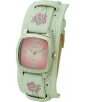 Buy Kahuna Ladies White Leather Cuff Watch online