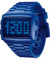 Buy LED Unisex Digital Blue Dial And Pu Strap Watch online