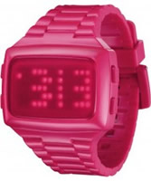 Buy LED Unisex Digital Pink Dial And Pu Strap Watch online