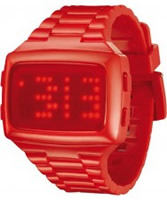 Buy LED Unisex Digital Red Dial And Pu Strap Watch online