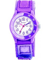 Buy Tikkers Kids Violet Velcro Watch online