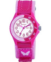 Buy Tikkers Kids Bright Pink Velcro Watch online