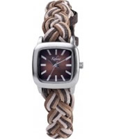 Buy Kahuna Ladies Brown Suede Watch online