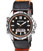 Buy Kahuna Mens Black Orange Watch online