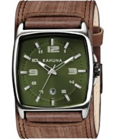 Buy Kahuna Mens Brown Cuff Watch online