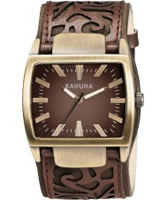 Buy Kahuna Mens Brown Cuff Watch online