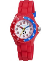 Buy Tikkers Boys Red Time Teacher Football Watch online