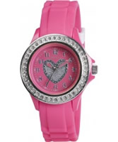 Buy Tikkers Girls Pink Stone Set Heart Watch online