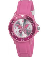 Buy Tikkers Girls  Pink Butterfly Watch online