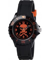 Buy Tikkers Boys Black Skull and Crossbones Watch online