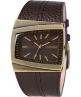 Buy Kahuna Mens Asymmetric Brown Watch online